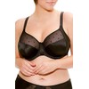Sculptresse Women's Panache Candi Full Cup Bra Coverage, Sheer, Black,
