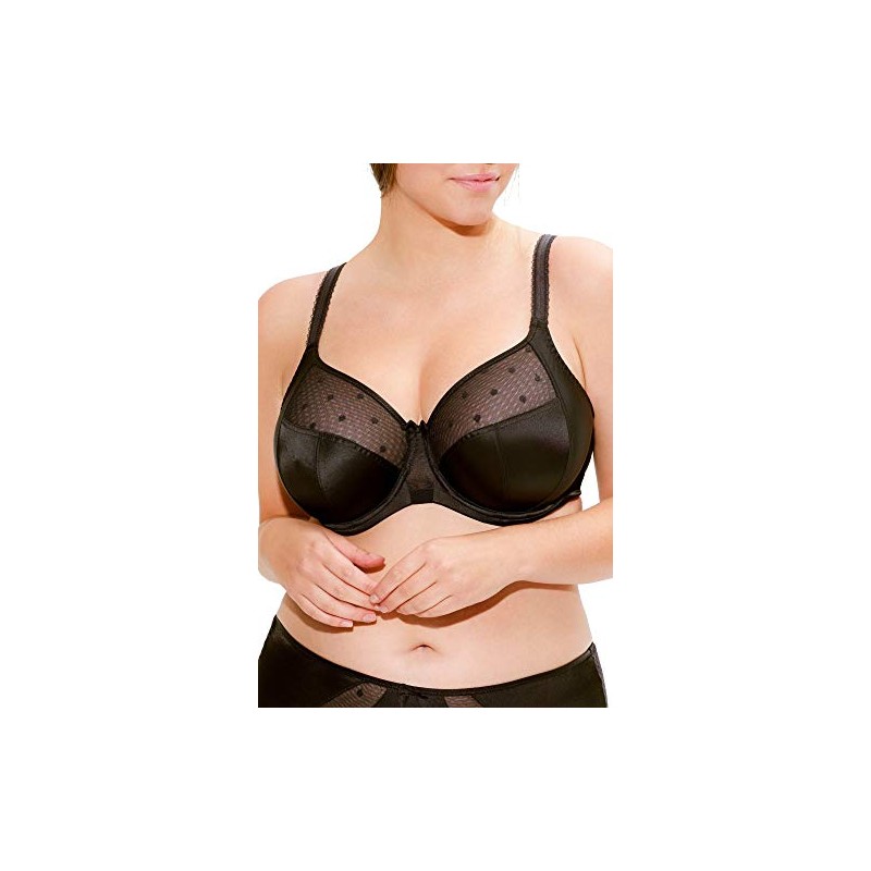 Sculptresse Women's Panache Candi Full Cup Bra Coverage, Sheer, Black,