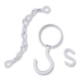 Amertac CHO543 Hanging Flower Pot Chain Kit, White