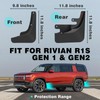 BestEvMod Mud Flaps Splash Guards Compatible with Rivian R1S 2022