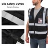 Dib Safety Reflective Mesh Vest High Visibility with Pockets and