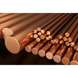 Saturn C14500 ALLOY 145 TELLURIUM COPPER BLANK ROUND ROD (.5000) 1/2" DIA X 4"
