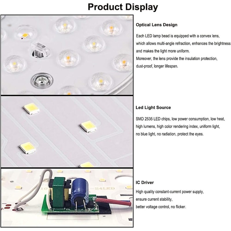 2-Pack LED Module, Ceiling Conversion Kit with Magnet, LED Panel,