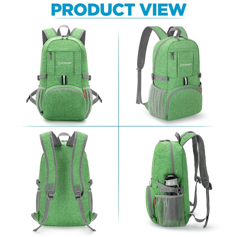 ZOMAKE 25L Foldable Backpack - Lightweight Folding Backpacks Packable Hiking