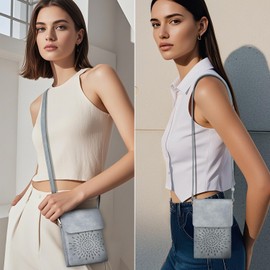 APHISON Small Crossbody Bags for Women Trendy, Leather Crossbody Phone Purses Handbags with Adjustable Strap