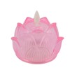 LED Flower Lamp Imitation Glass Yellow Light Electronic Candle Lotus