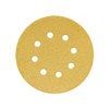 WINGONEER 50PCS Yellow Sanding Disc Pads, 5" 8 Hole Loop