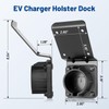 Anina EV Charger Holder for SAE J1772, Space Saving Downward