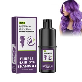 Purple Colouring Shampoo, Hair Dye Shampoo, Intense Purple Tones, Vegan Colour Enhancer for Satin Brilliance, Gentle Yellow Tint Neutralisation, Colour Building and Shine Protection, for All Hair