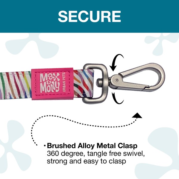 Max & Molly Magic Zebra Small Dog Lead