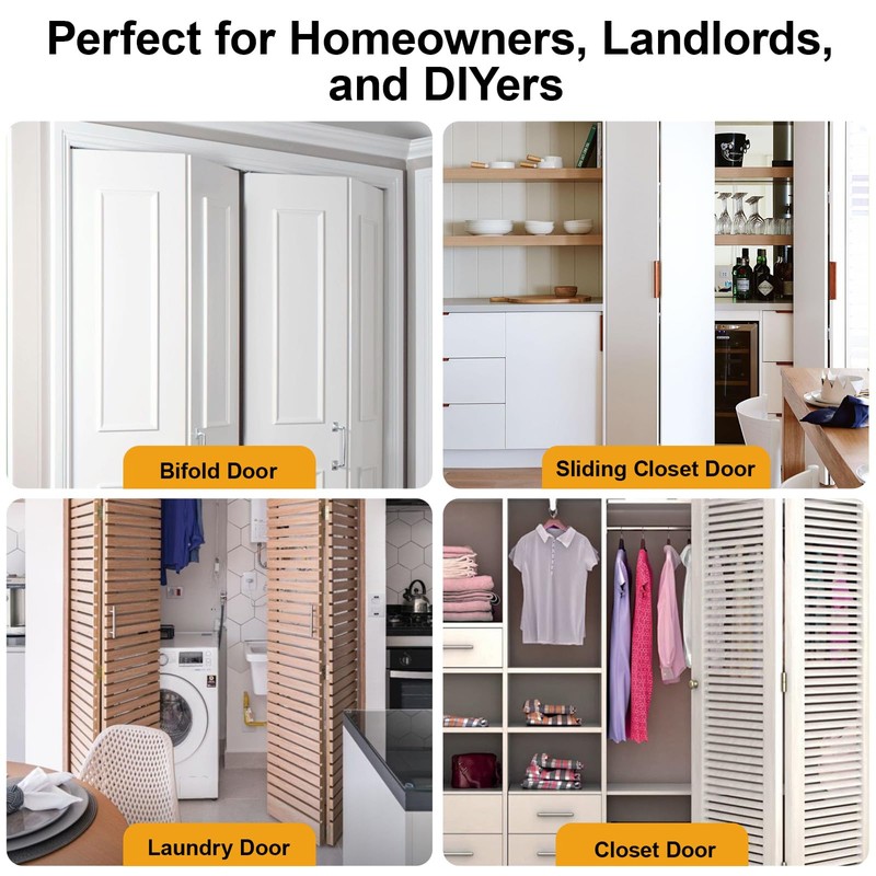 Bifold Door Repair Kit for 1-3/8 in Wood Doors, Includes
