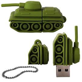Einschließlich Woo High Speed Army Panzer USB 3.0 Flash Drive Memory Stick - Grün 32 GB