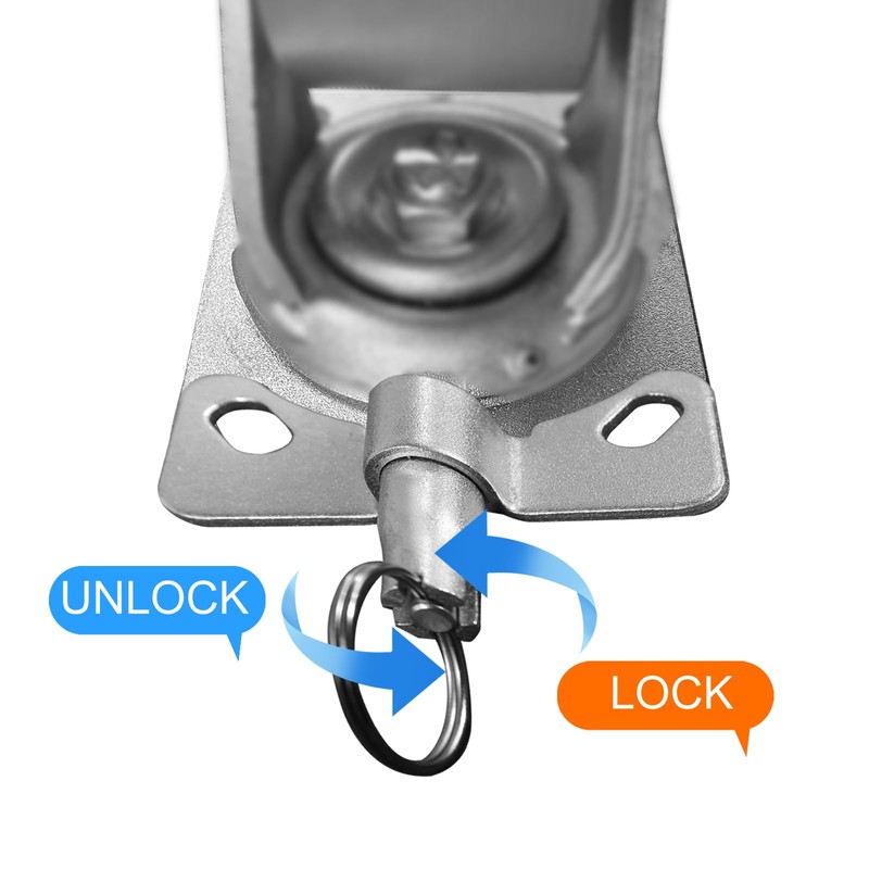 NINOSO Position Swivel Lock for 2" Wide Casters (2 pcs)