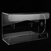 Glove Box Holder Dispenser Wall Mounted Tissue Holder Clear with