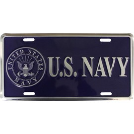 Flagline Navy - 6" x 12" Metal License Plate