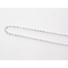 Unbranded 925 Sterling Silver 1.5mm Flat Cable Chain 18" Necklace
