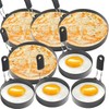 Stainless Steel Egg Rings - 8 Pack- Including 4 Pcs