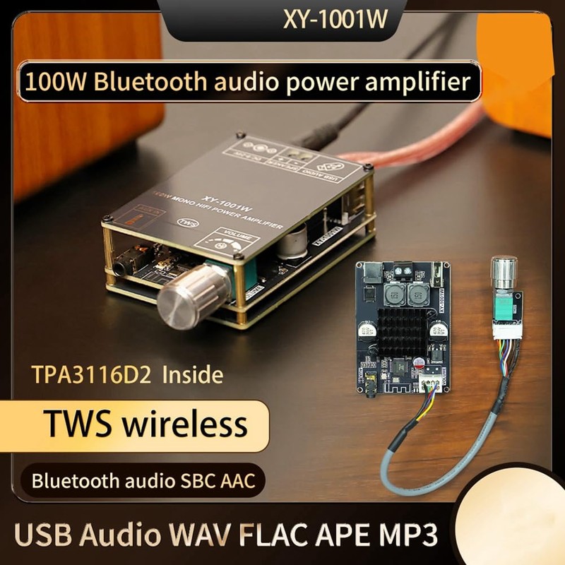 Snblzhef XY-1001W Bluetootooth Amplifier Board 100W Mono High Power Audio