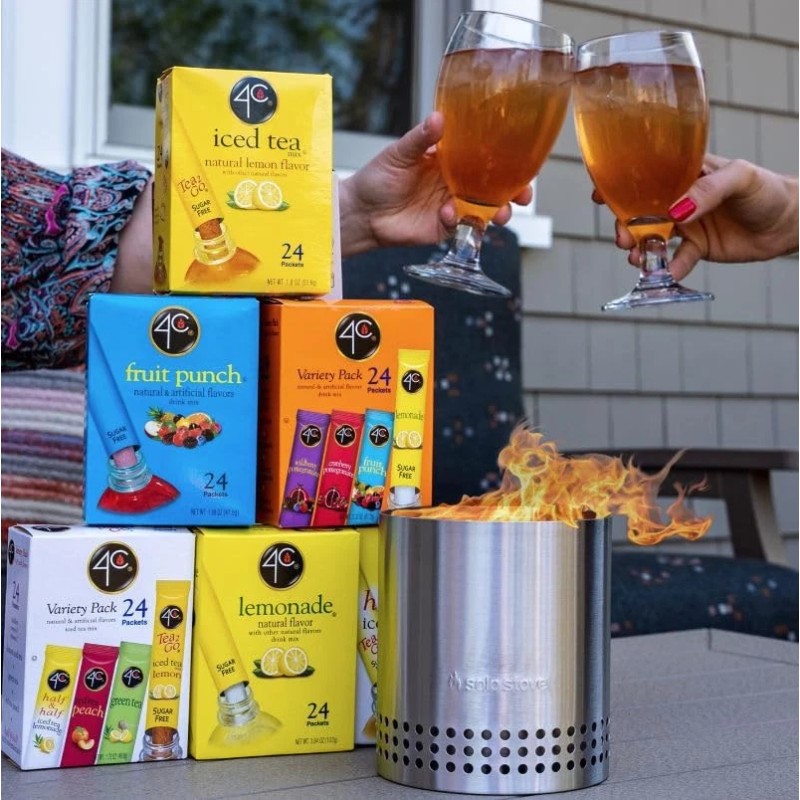 4C Flavored Drink Concentrate Pack 56 Pitcher Packs Sugar Free