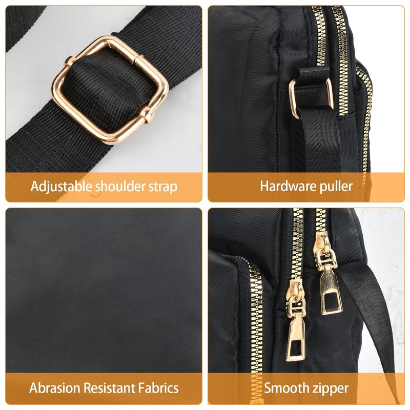 Amexo Crossbody Phone Bag for Women Nylon Side Bags with