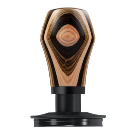 Normcore 51mm Coffee Tamper V4, Spring Loaded Tamper with Titanium PVD Coating Flat Base, Espresso Tamper Fits 51 mm Portafilters, Colorful Wood Handle