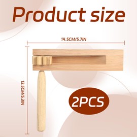 Football Rattle Clacker,2 PCS Wooden Ratchet Noise Makers Traditional Mexican Matraca Rattle,Ratchet Wooden Noise Maker for Sporting Events Party Favor and Celebrations Birthday Present Football Games