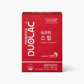 Duolac Dietary Supplement Probiotic Probiotics Pack Capsules 1 Pack, 30 for daily wellness routines, tablets powder or sticks, Korean Import, Duolac and