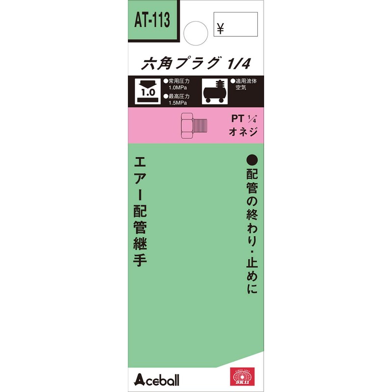 SK11 AT-113 Hex Plug Male Thread R1/4 2M