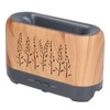 Humidifier 200ml Aroma Diffuser Wood Grain Flame Pattern Light Low