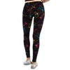 Tipsy Elves Black Neon Splatter Fitness Workout Leggings for Women