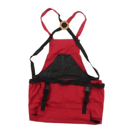 Vegetable Fruit Picking Apron Outdoor Planting Fruit Picking Bag Garden Flower Protective Apron Red