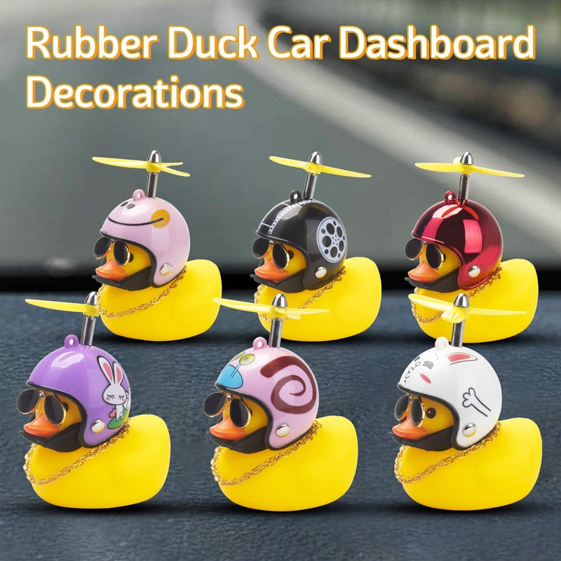wonuu Rubber Duck Car Decorations Cute Yellow Duck Car Dashboard