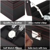 boailydi Watch Box, 12 Slot Watch Case, Mens Jewelry Box