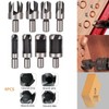 ANBOO 8 Piece Wood Plug Cutter Drill Bit Set Perfect