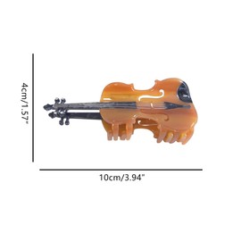 Novelty Violin Instrument Hair Clip,Acetate Claw Clips,Funny Hair Clips for Women