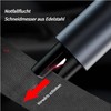 Queltrix Notfallhammer mit Gurtenschneider 2-in-1, Auto Sicherheitshammer mit Federdruck-Technologie (20kg