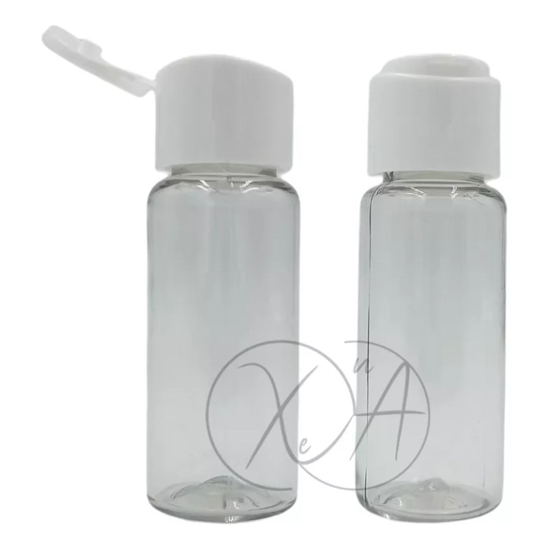 Xena Envases Mini Botellas Pequeñas 20 Ml Tapa Flip Top