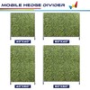 Windscreen4less Mobile Privacy Fence Hedge Divider with Wheels Movable Backdrops