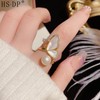 yuruyi Gold Plated Rings for Women, Unique Design Band with