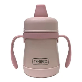 Thermos Kids 7oz/210ml Stainless Steel Sippy Cup with Handles (Pastel Rose)