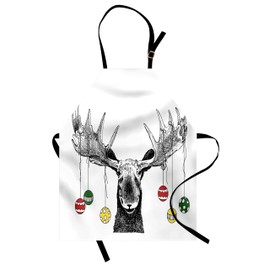 ABAKUHAUS Cooking Apron, Multicoloured, white