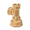 Brass Reducing Coupling 1/2" Female x 1" Female Construction NPT