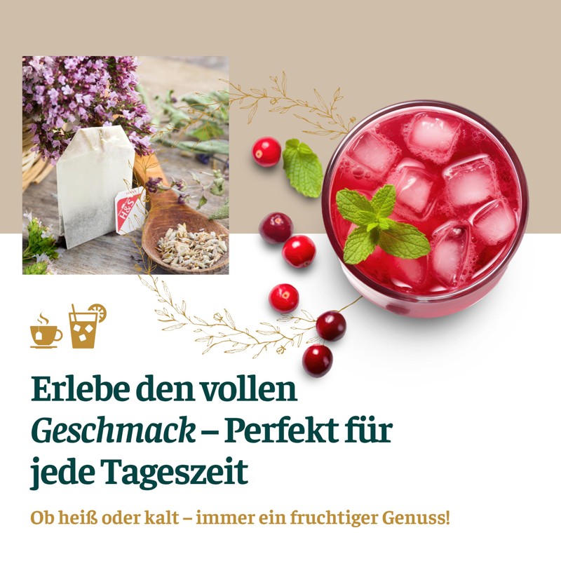 H&S Cranberry Acerola Cherry with Vitamin C Tea: Fruity Sweet