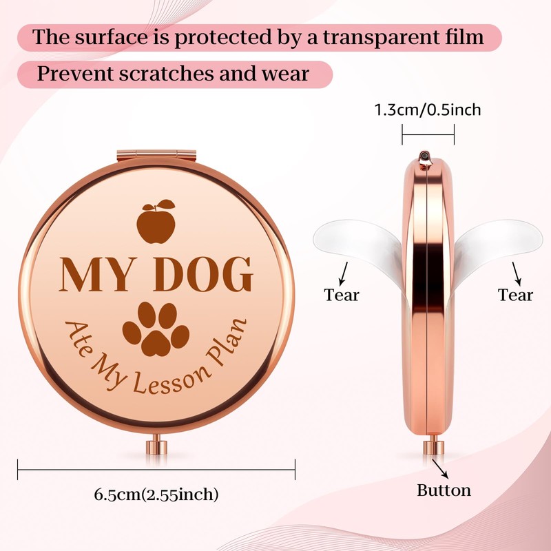 Teacher Appreciation Gifts for Women Compact Mirror for Purse Thank