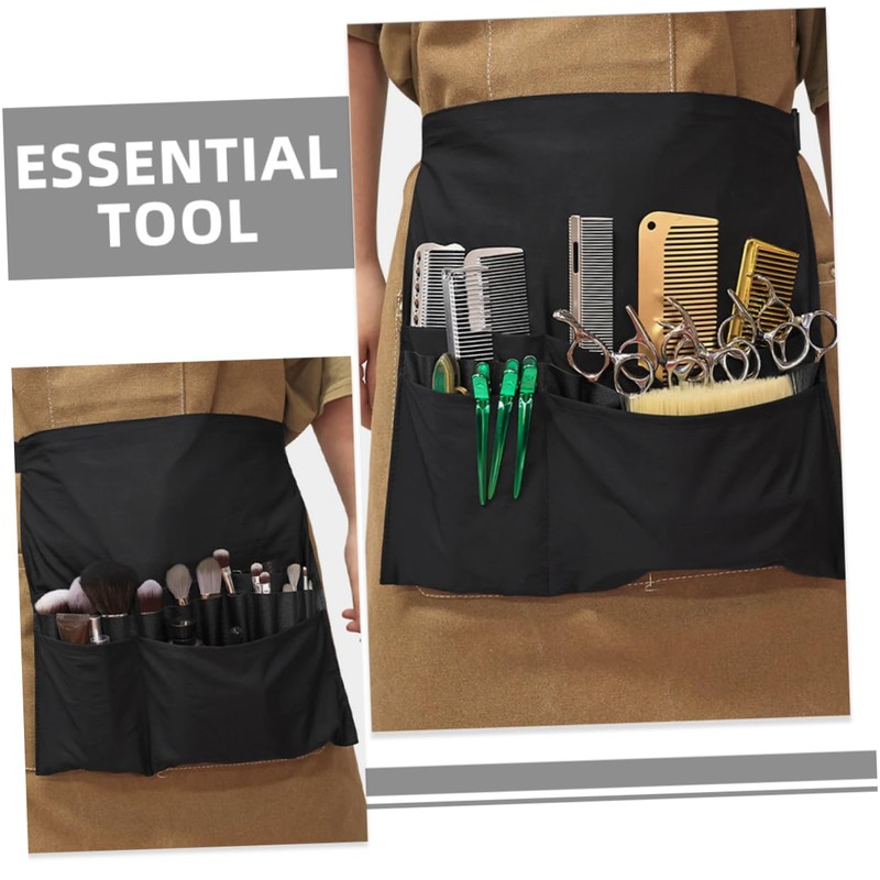 SAFIGLE Classic Black Hairdressing Apron with Adjustable Straps Essential Tool