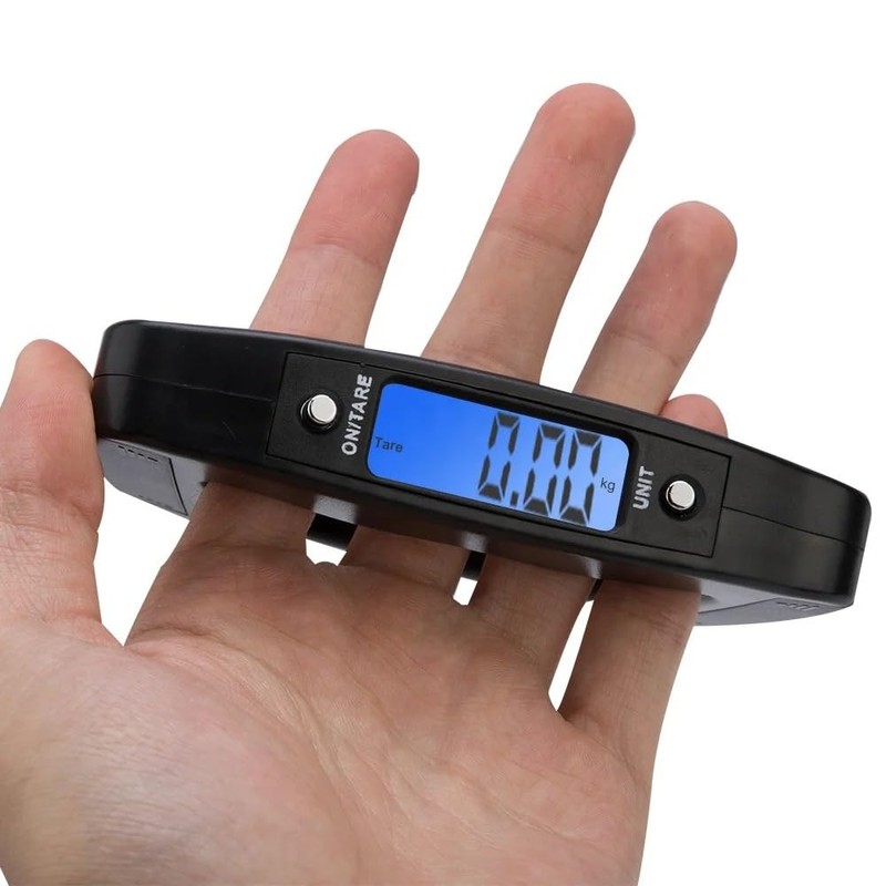 50kg Capacity Digital Luggage Scale with LCD Display, Tare Function