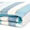 Vianney Toalla Mawi Baño Líneas Azul Blanco Estándar Básico Vianney