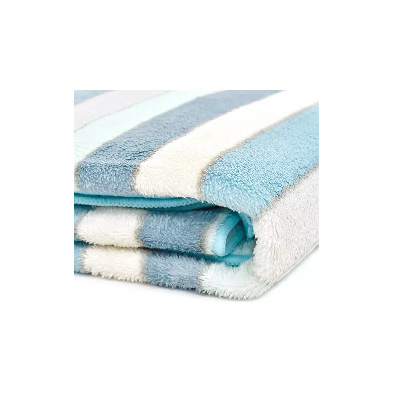 Vianney Toalla Mawi Baño Líneas Azul Blanco Estándar Básico Vianney