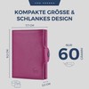 VON HEESEN Slim Wallet with Coin Compartment & RFID Protection