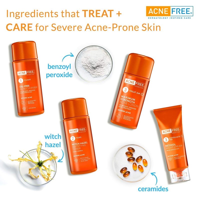 Acnefree 24 Hour Severe Acne Clearing System, 11.52 Ounce